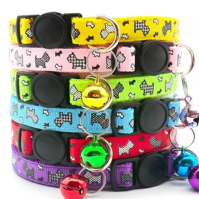 100pcs Adjustable Pet Collars Safety Buckle
