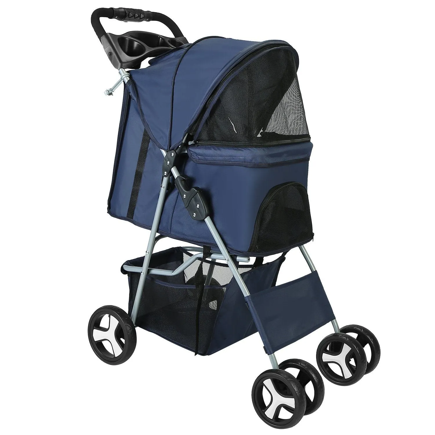 4 Wheels Pet Foldable Stroller