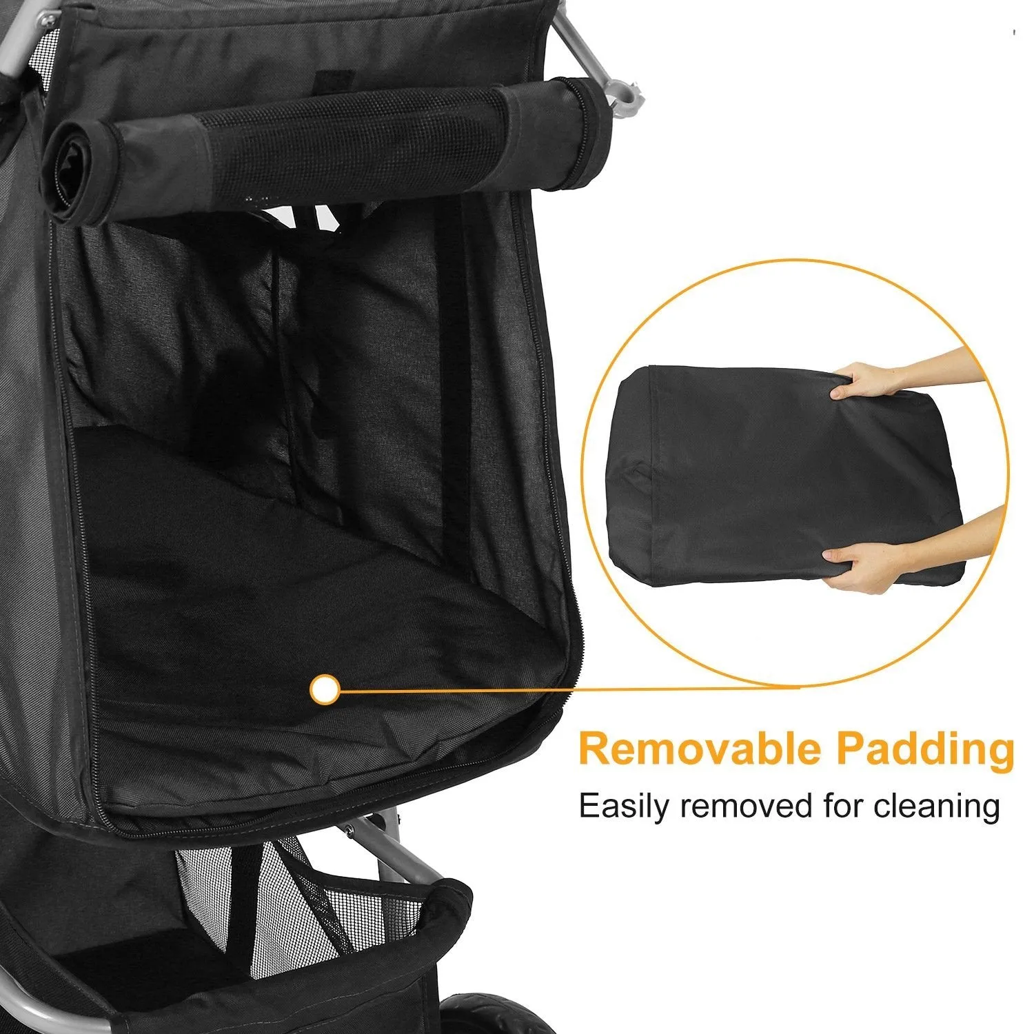 4 Wheels Pet Foldable Stroller