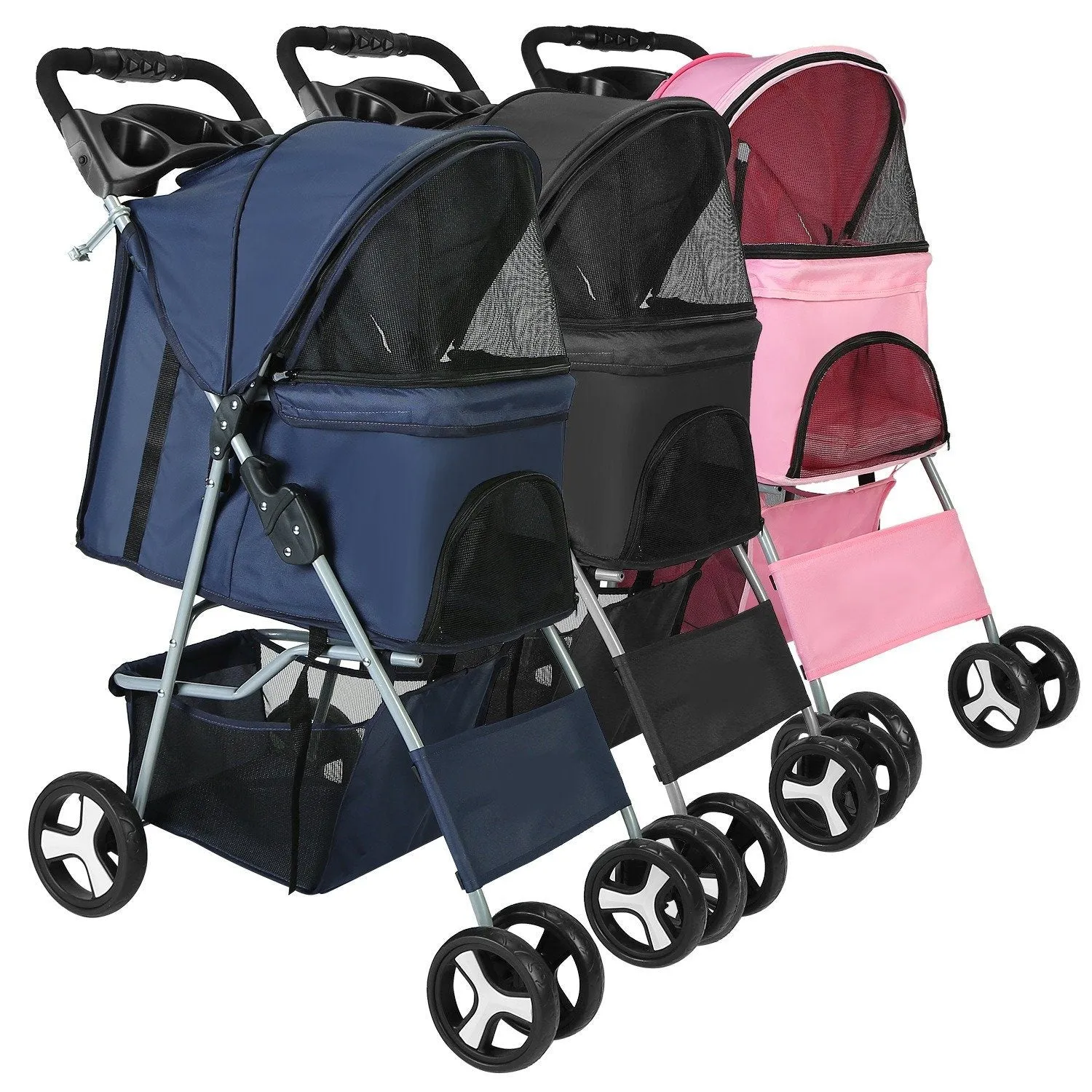 4 Wheels Pet Foldable Stroller