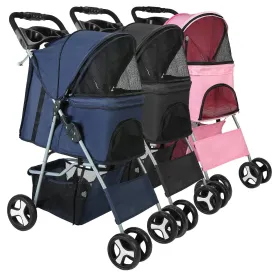 4 Wheels Pet Foldable Stroller