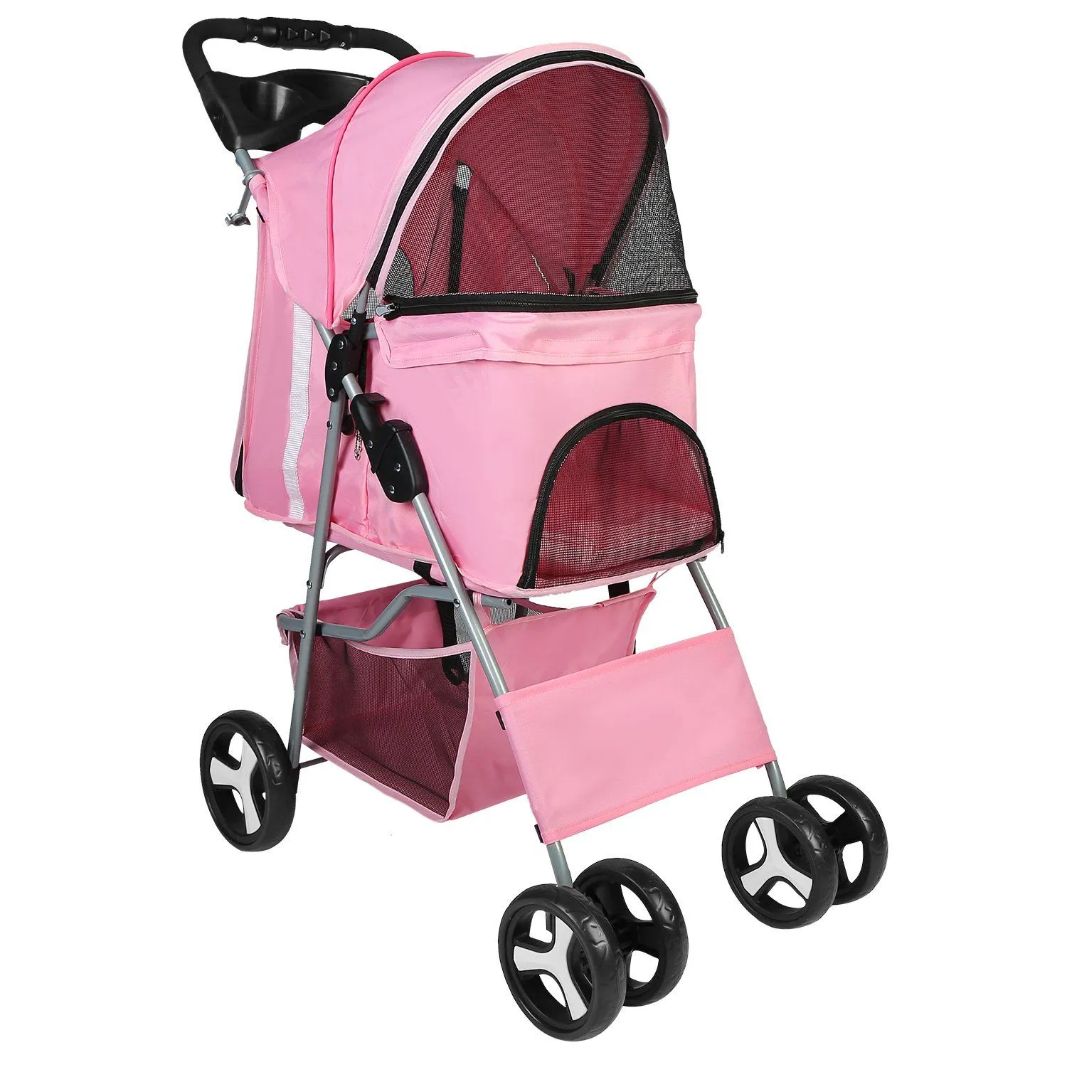 4 Wheels Pet Foldable Stroller
