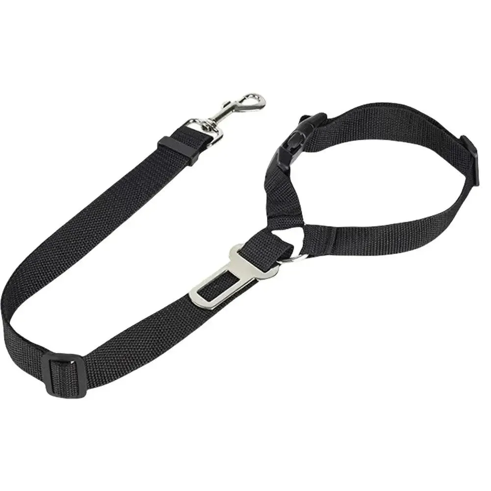 Adjustable Harness Collar with Vehicle Leash Clip