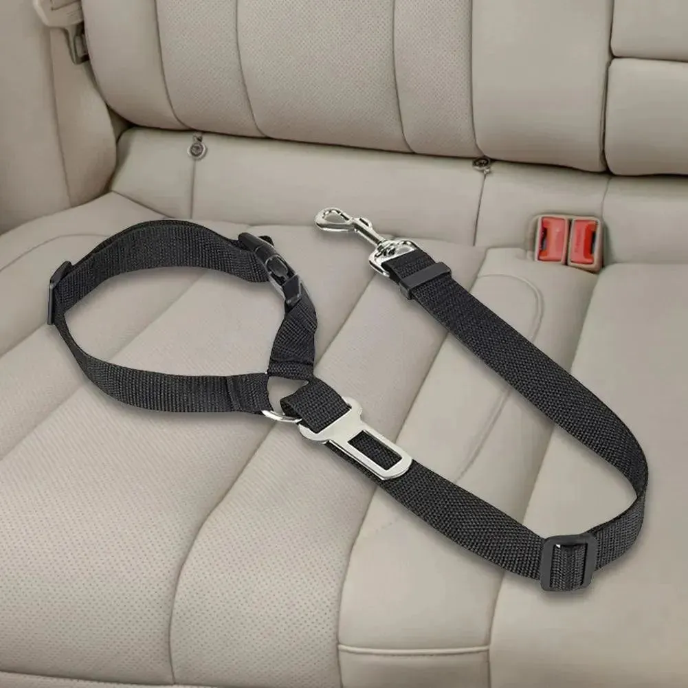 Adjustable Harness Collar with Vehicle Leash Clip