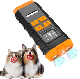 Anti Dog Bark Deterrent Devices : Portable Barking Training Devices Silencer for Dog Indoor Outdoor 50ft Long Range Rechargeable Long Battery Life