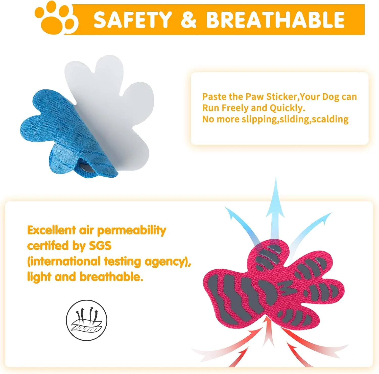 Anti Slip Dog Boots & Paw Protectors - Whole Paws Pads for Senior Dogs - Black XL 24Pcs