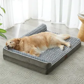 BFPETHOME Orthopedic Dog Beds for Large Dogs-Waterproof Sofa Pet Bed with Removable Washable Cover, Big Dog Bed with Waterproof Lining and Nonskid Bottom,Pet Bed for Large Dogs