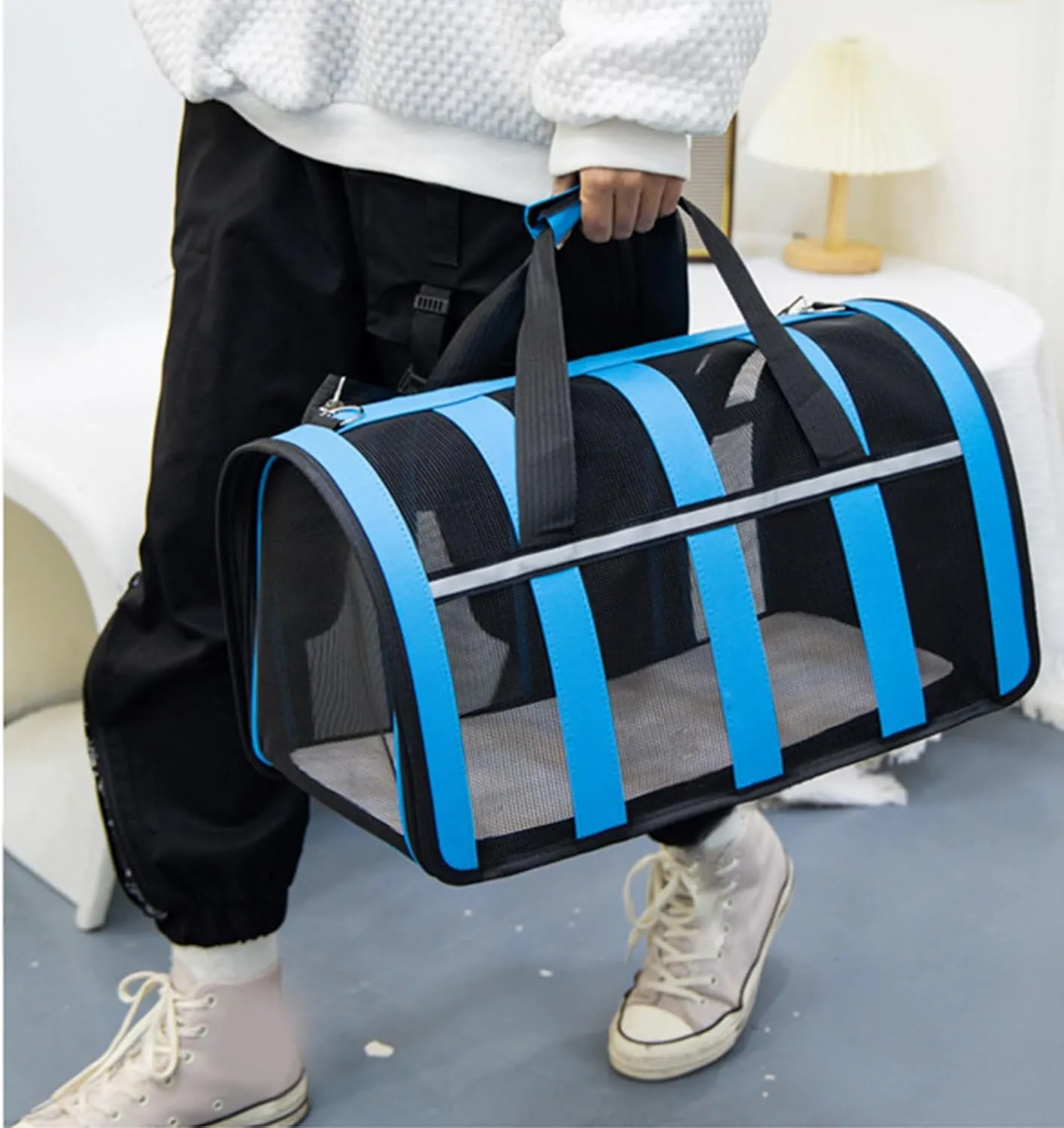 Carrier TotePet Handbag Cat Carriers Bag Soft Big Capacity with Strap Breathable Pet Carriers Sightseeing Bag
