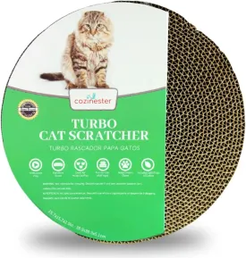 Cat Scratcher Refill Pad 10 Inches - Durable Cat Scratching Board, Premium Corrugated Cat Scratchers for Indoor Cats & Active Pets, Supports Pet Behavior - Pack of 3