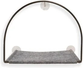 Cloud Nine Window Cat Hammock by Tuft   Paw, Designed for Strength with 3 Suction Cup 30 lb Weight Support, Beds for Indoor Cats