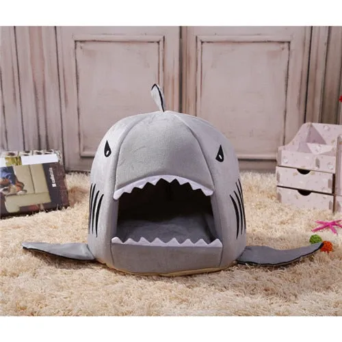Cool Shark Shaped Dog Beds Warm Soft House