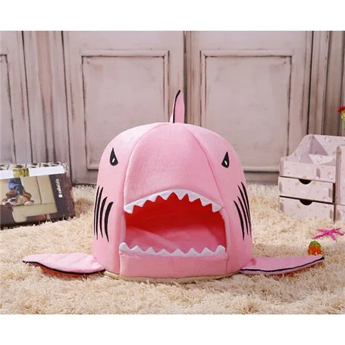 Cool Shark Shaped Dog Beds Warm Soft House