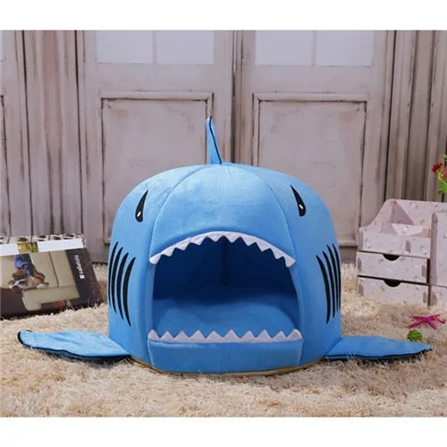Cool Shark Shaped Dog Beds Warm Soft House