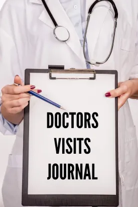 Doctors Visits Journal: A Medical Health Care Record Log Book: 6x9 Inch, 122 Custom Pages Paperback  March 22, 2019