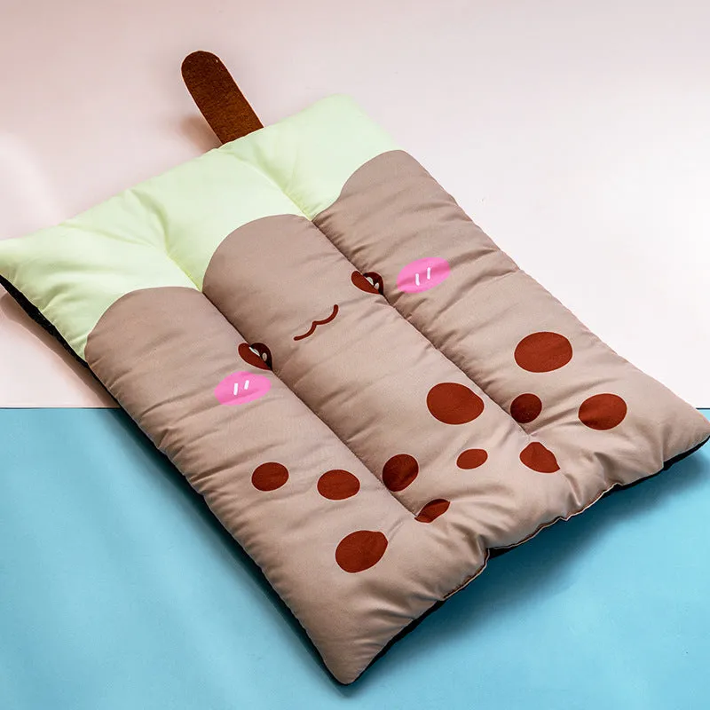 Dog Cooling Mat Pet Beds Cat Rug Ice Silk Pet Self Cooling Pad Blanket