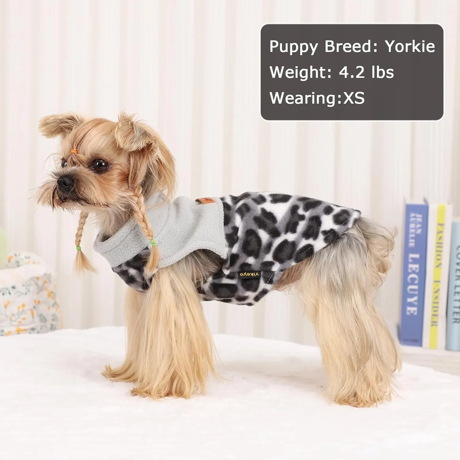Dog Sweaters for Small Dogs Boy Girl, Plaid Dog Sweater Fleece Dog Clothes Vest, Stretchy XSmall Dog Sweater Pet Clothes, Chihuahua Teacup Puppy Clothes