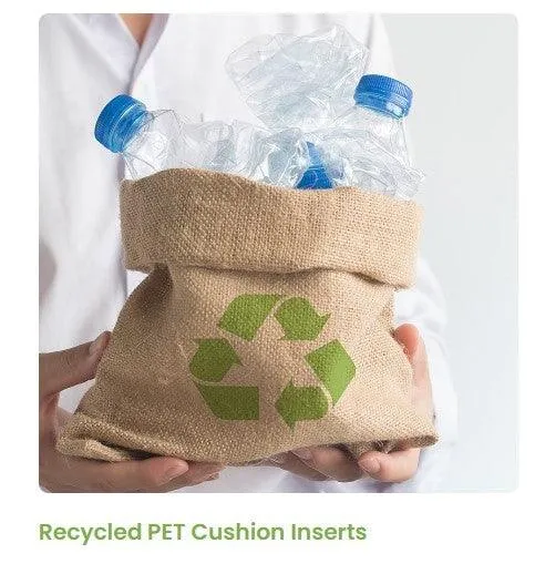 Eco Friendly Cushion Insert made from Pet Fibre - Plastic Bottles