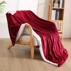 Electric Heated Throw Blanket 50" x 60", Soft Flannel Throw Blanket with 4 Heating Levels & 3 Hours Auto Off, ETL Certification and Machine Washable for Home Office Use