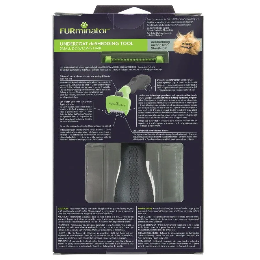 FURminator Dog Undercoat Deshedding Tool Long Hair Small