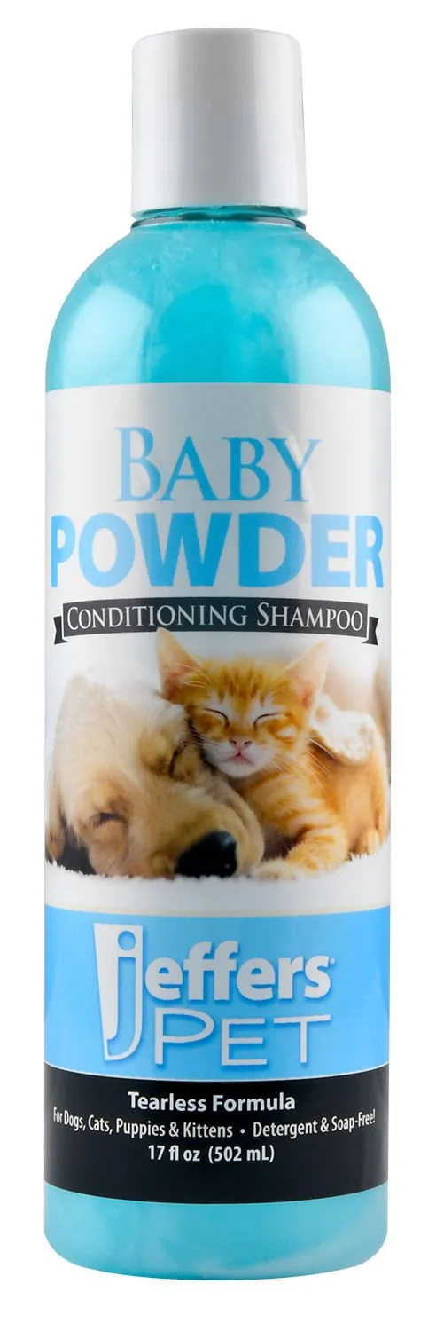 Jeffers Baby Powder Tearless Conditioning Pet Shampoo