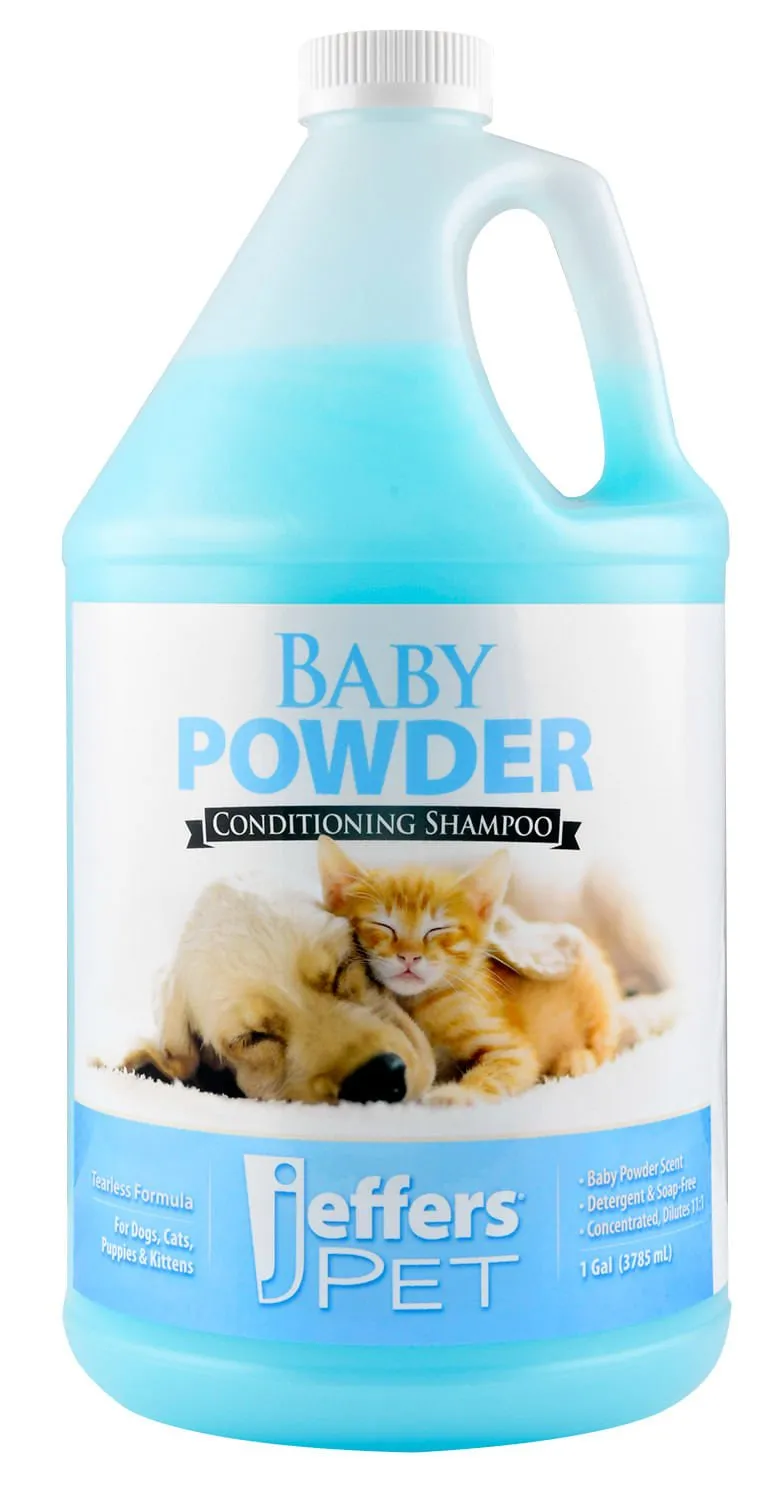 Jeffers Baby Powder Tearless Conditioning Pet Shampoo