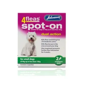 Johnson's 4fleas Spot-On for Small Dogs 4-10kg 2 Treatments