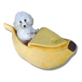 Kawaii Banana Pod Pet Bed