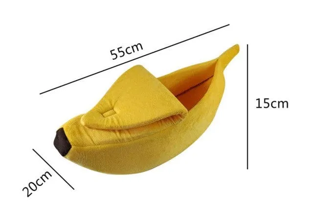 Kawaii Banana Pod Pet Bed