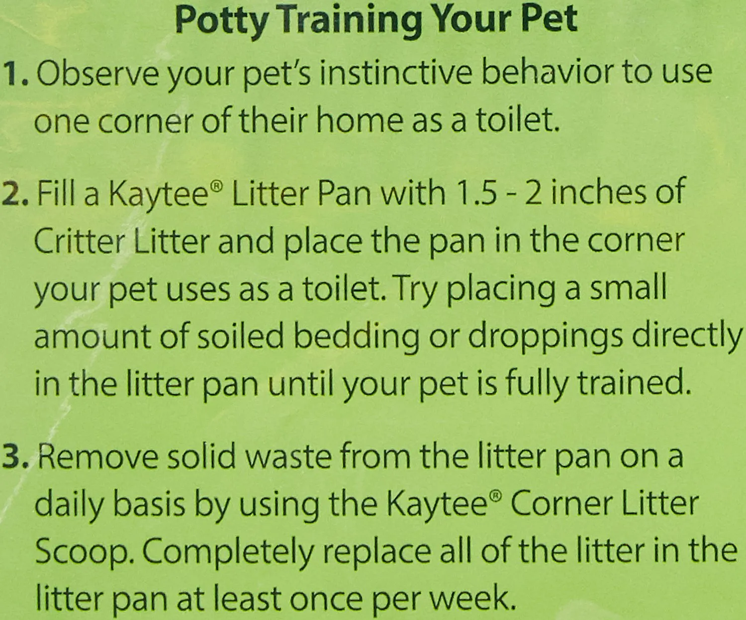 Kaytee Critter Litter Premium Potty Training Small Animal Litter, 8-lb bag