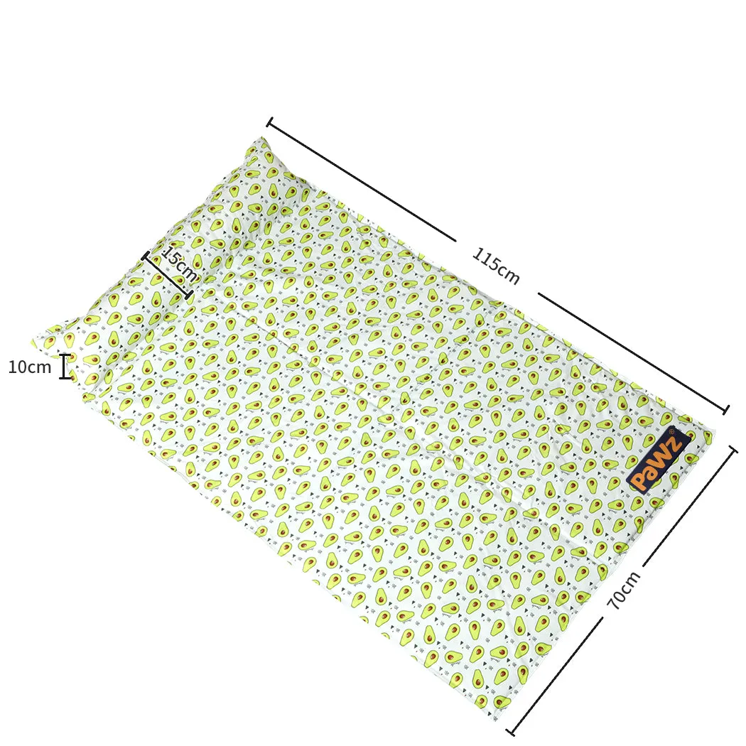 LARGE Dog Beds Pet Cooling Mat Gel Non-Toxic - Yellow