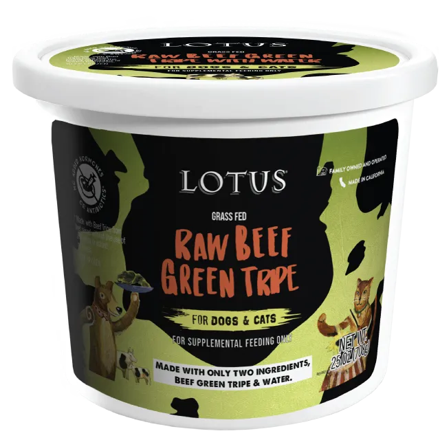 Lotus Dog/Cat Raw Green Tripe (17oz)