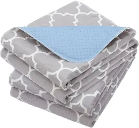 OUTCREATOR Washable Bed Pads 34" x 76" (Pack of 2), Incontinence Mattress Protector, Anti-Slip Waterproof Underpads for Adults Kids Elderly Pets, Absorbency & Reusable Bedwetting Pads (Gray)