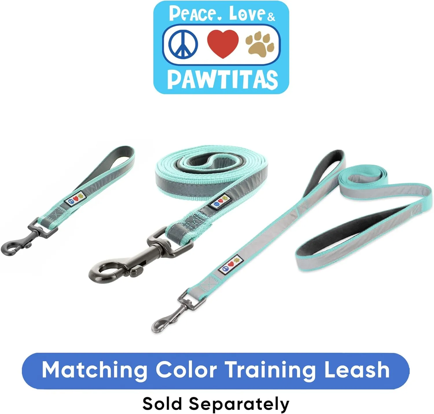 Pawtitas Personalized Martingale Dog Collar With Name, Phone Number - Reflective, Customized for Small Dogs | Orange