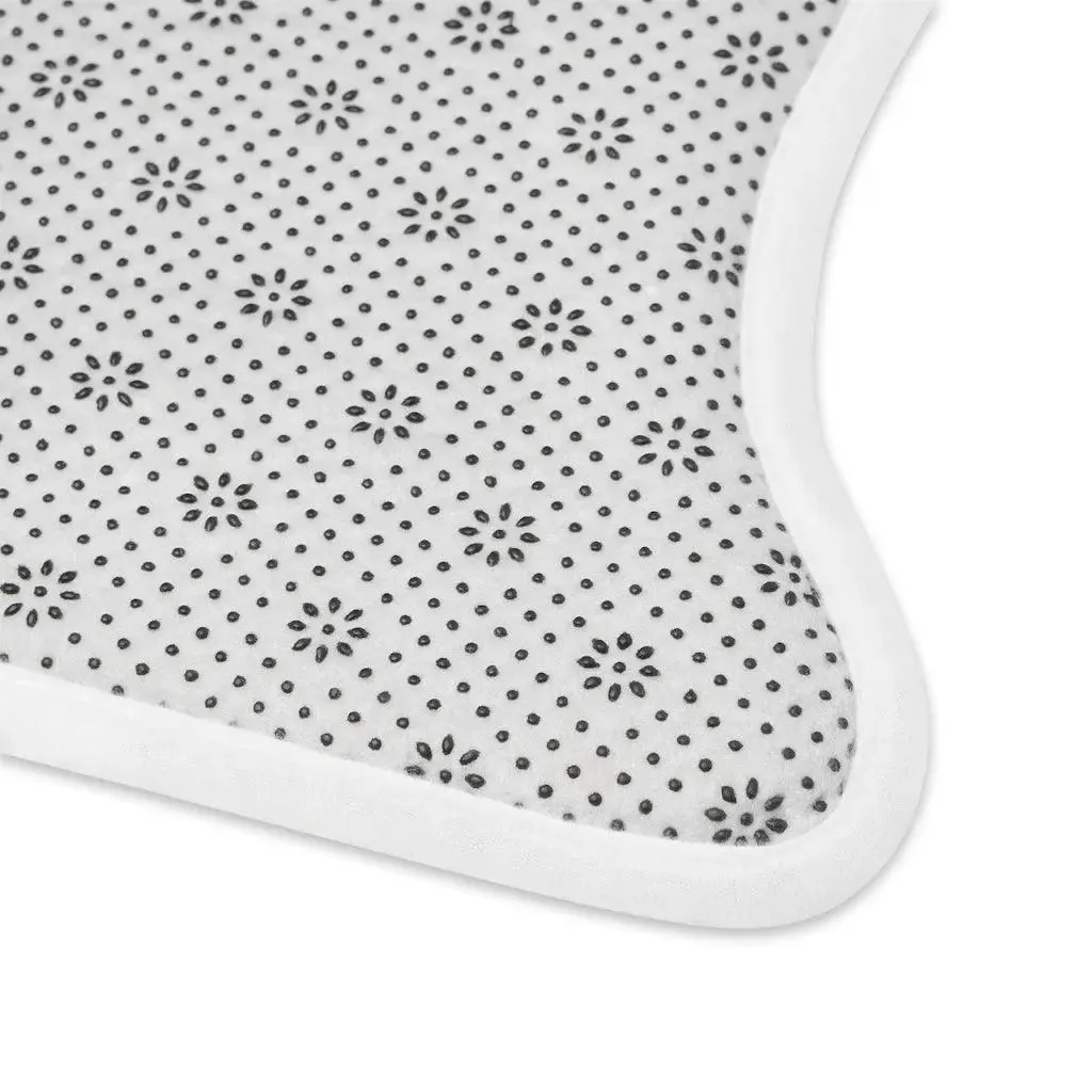 Personalize Pet Food Mat - Pink Flowers Patterns