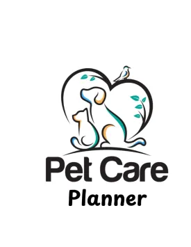 Pet Care Planner | Organize and Document the Care of Your Pet: Black Outline of Dog, Cate, Heart, and Bird Paperback  December 19, 2024