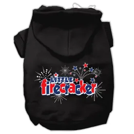 Pet Dog & Cat Hoodie Screen Printed, "Little Firecracker"