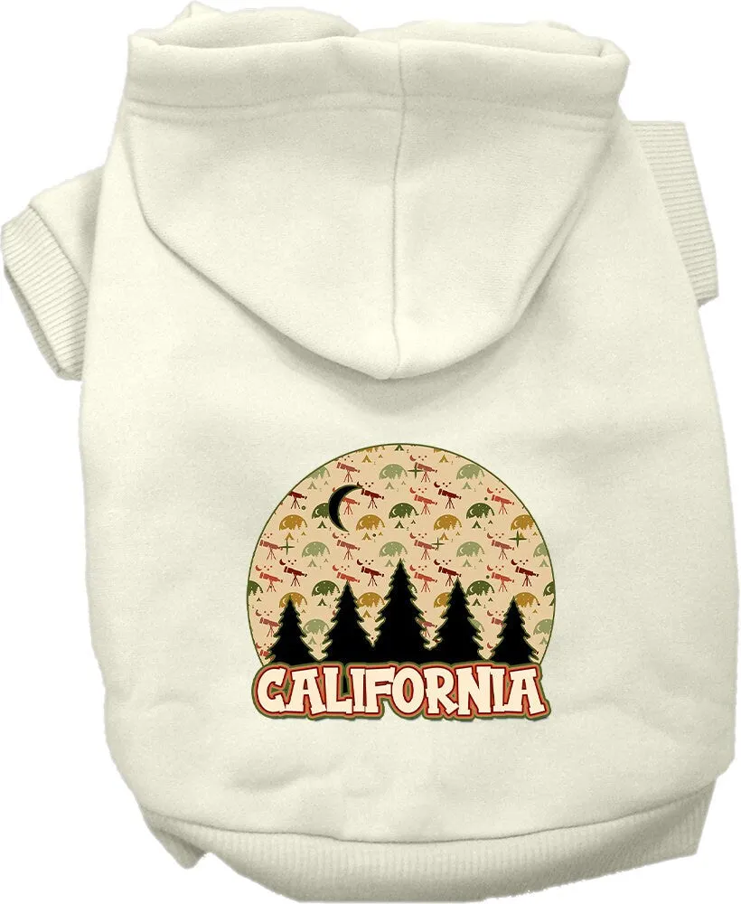 Pet Dog & Cat Screen Printed Hoodie for Medium to Large Pets (Sizes 2XL-6XL), "California Under The Stars"
