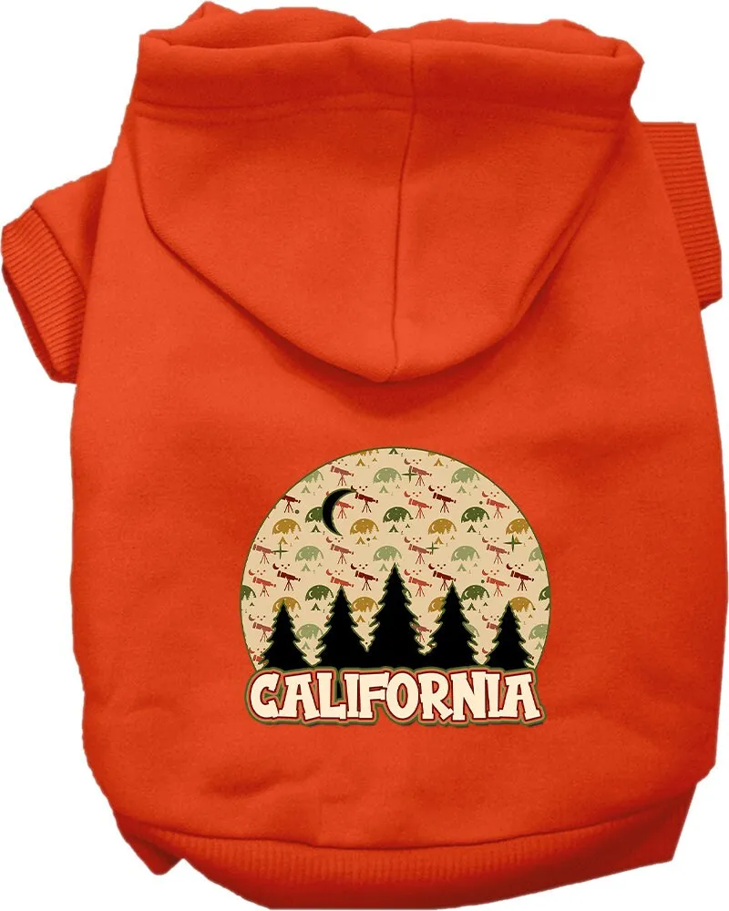 Pet Dog & Cat Screen Printed Hoodie for Medium to Large Pets (Sizes 2XL-6XL), "California Under The Stars"
