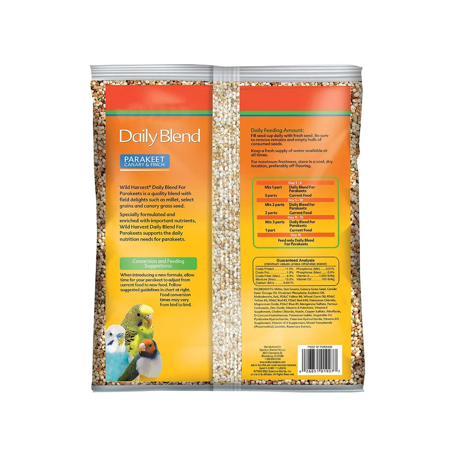 Polly Pellets Daily Blend for Parakeet