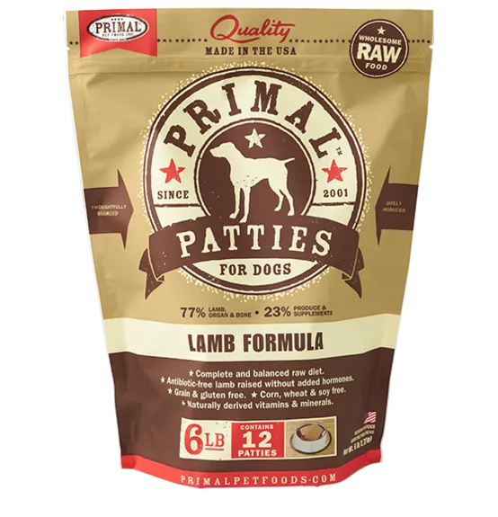Primal Pet Foods Canine Raw Frozen Patties