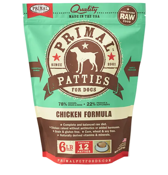 Primal Pet Foods Canine Raw Frozen Patties