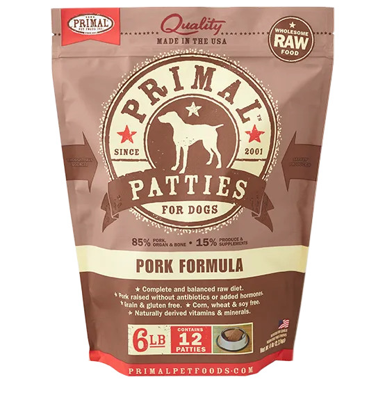 Primal Pet Foods Canine Raw Frozen Patties