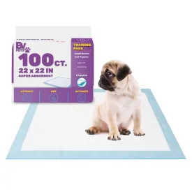 Puppy Pads Leak-Proof 100 Count 22"x 22" | Pee Pads for Dogs Quick Absorb 6-Layer- Dog Pee Pads- Dog Pads 100 Pack- Potty Pads for Dogs- Puppy Pee Pads, Pee Pad Training Pads for Dogs, Pet Pee Pads