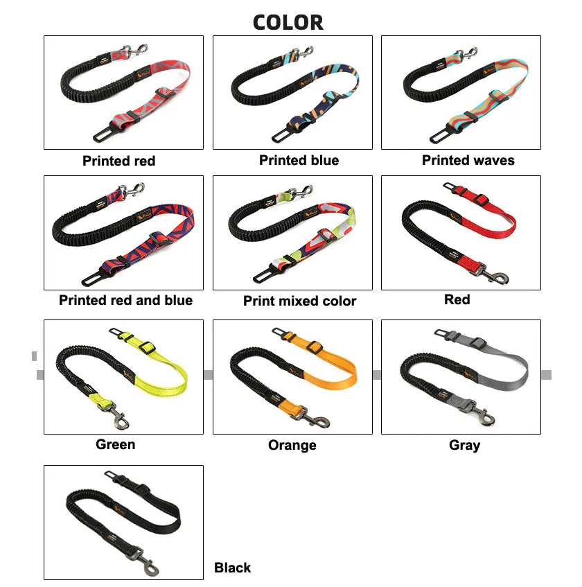 QUMY Adjustable Dog Seat Belt for Car