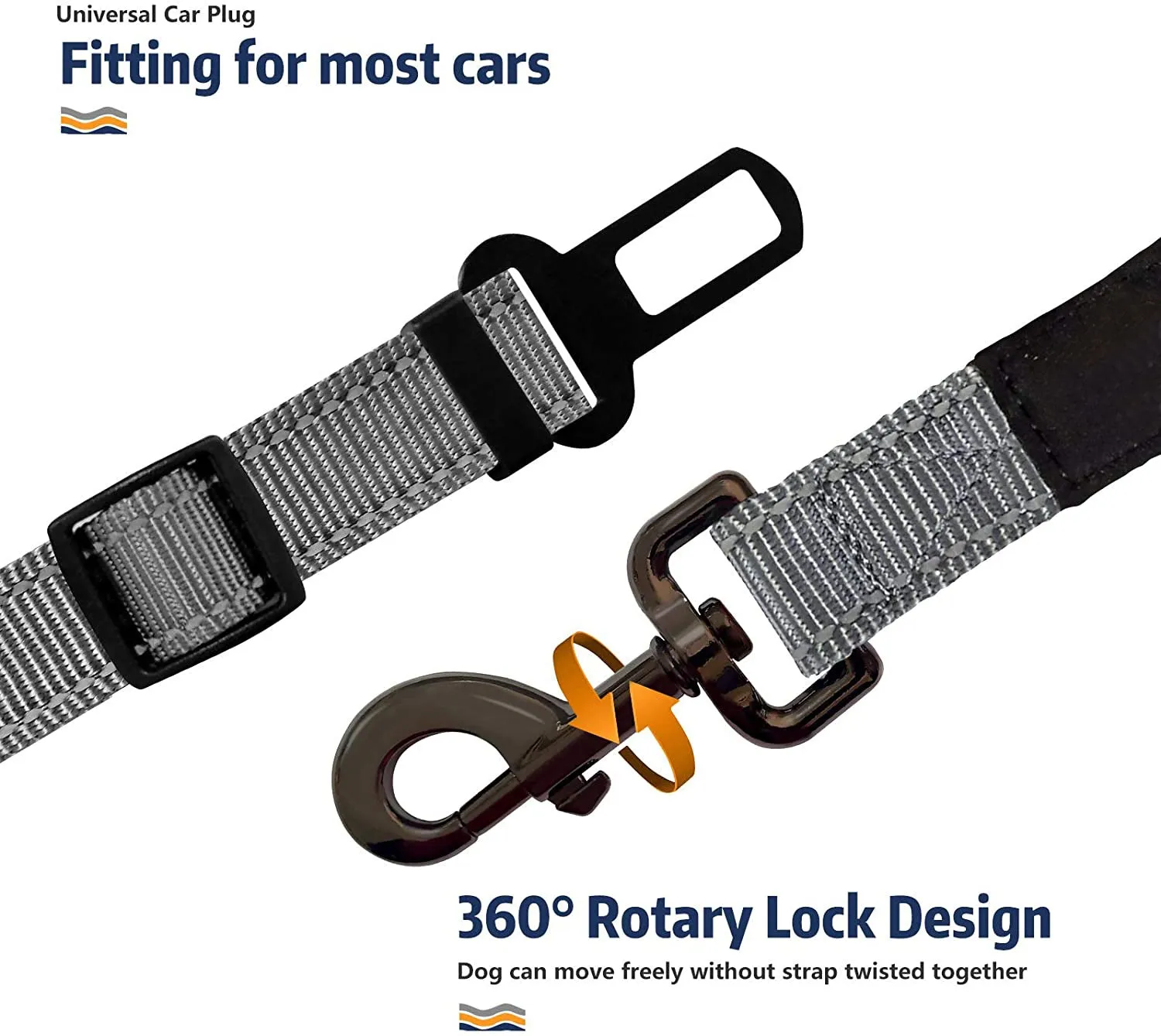QUMY Adjustable Dog Seat Belt for Car