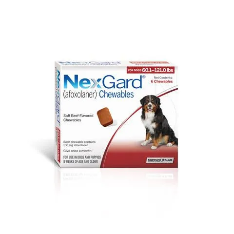 RX NexGard Chewable Tablets for Dogs 6 Treatments