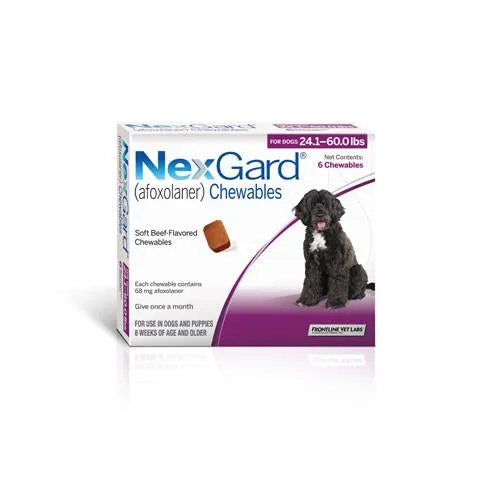 RX NexGard Chewable Tablets for Dogs 6 Treatments