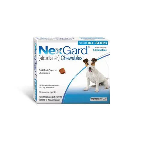 RX NexGard Chewable Tablets for Dogs 6 Treatments