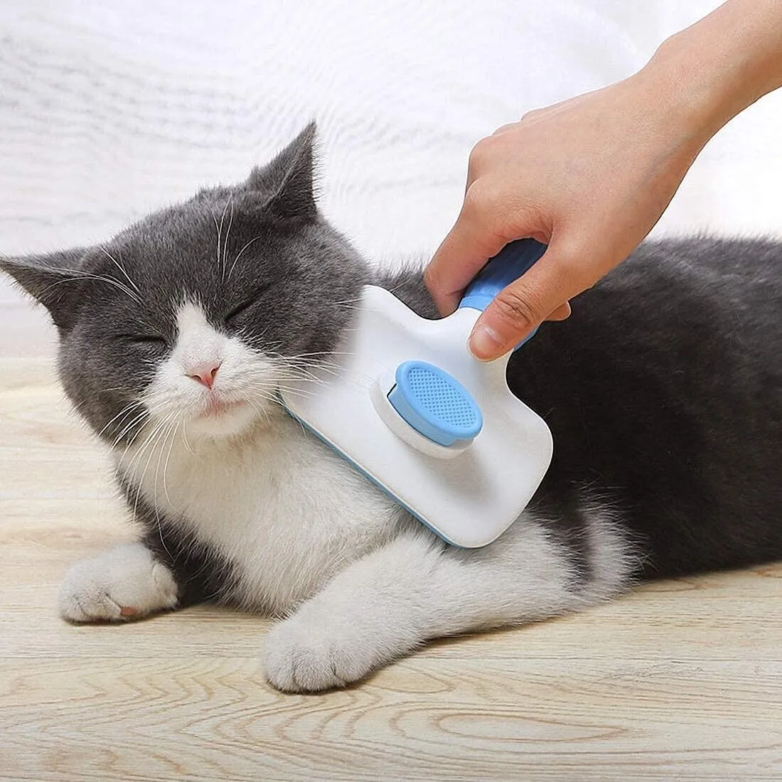 Self-Cleaning Pet Hair Groomer for Dogs and Cats