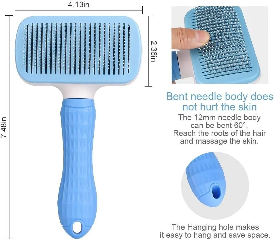 Self-Cleaning Pet Hair Groomer for Dogs and Cats